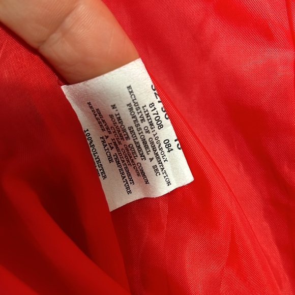 Gunne Sax Jessica McClintock Red Satin Strapless Dress Size 1 - Picture 9 of 11